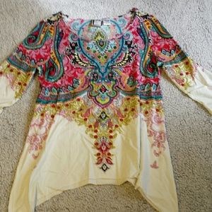 Cute multi color top
